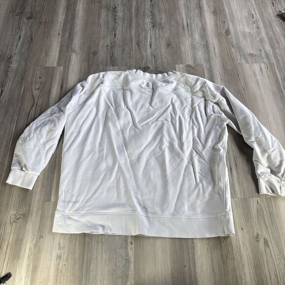 Perfectly Oversized White Lululemon Crewneck Sweatshirt Size 8 - Picture 9 of 12